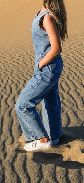 Women's Performance Denim Jumpsuit