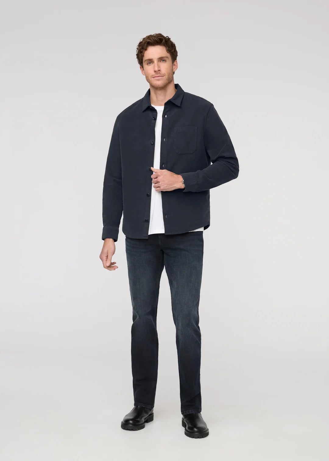DUER | No Sweat Moleskin Shirt - Navy