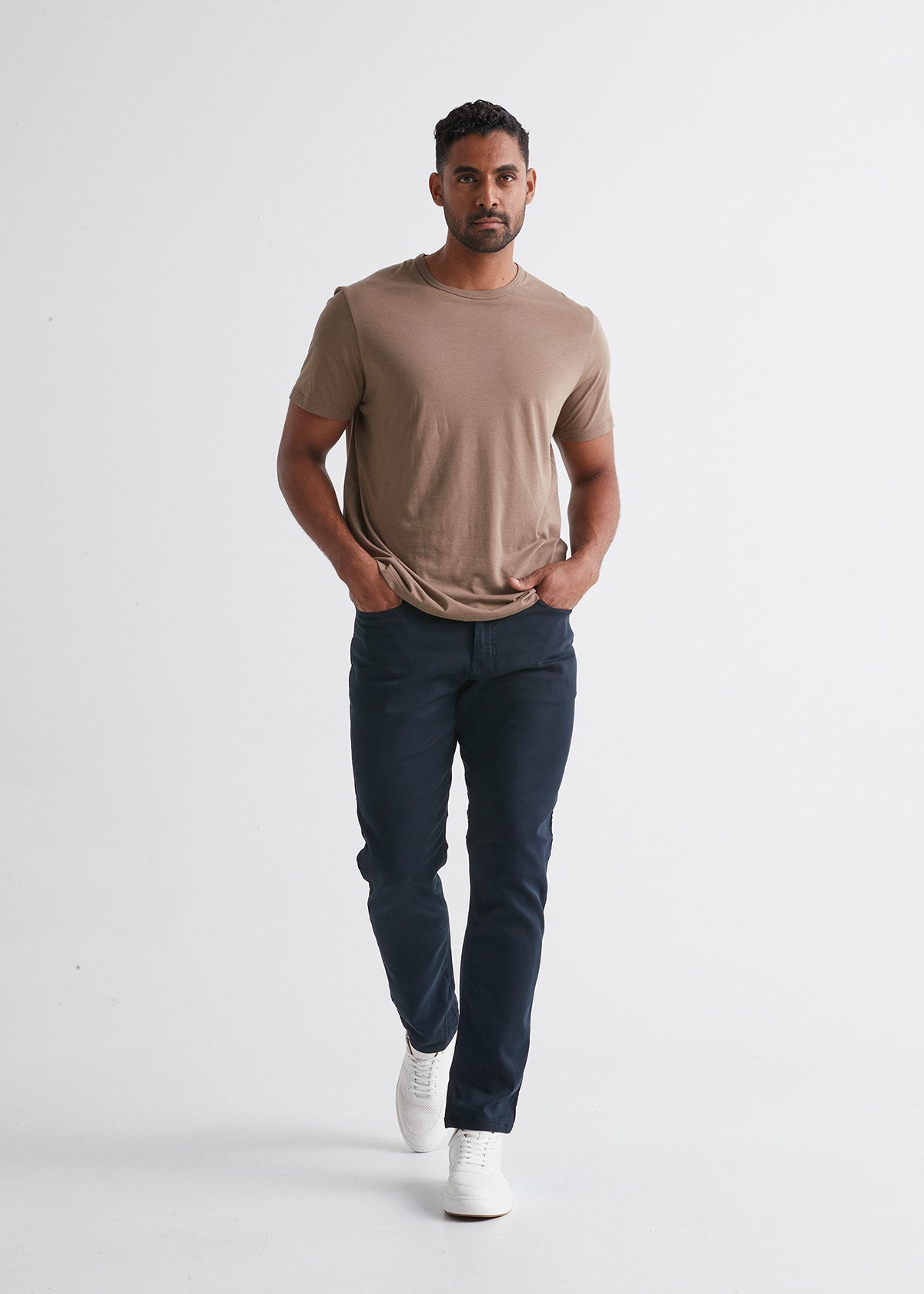 Men's Navy Blue Relaxed Fit Dress Sweatpant – DUER