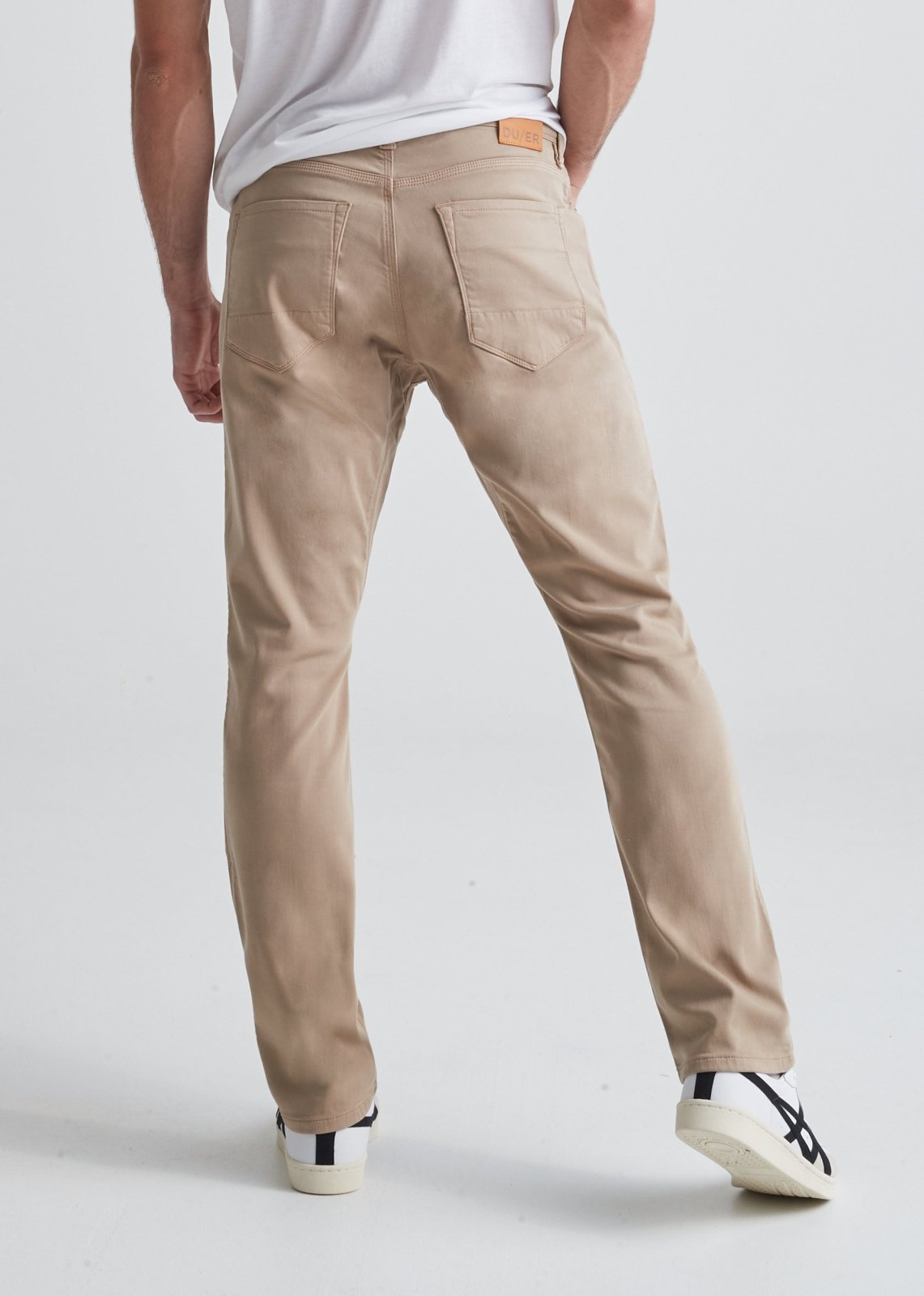 Men's Light Khaki Relaxed Fit Dress Sweatpant Back