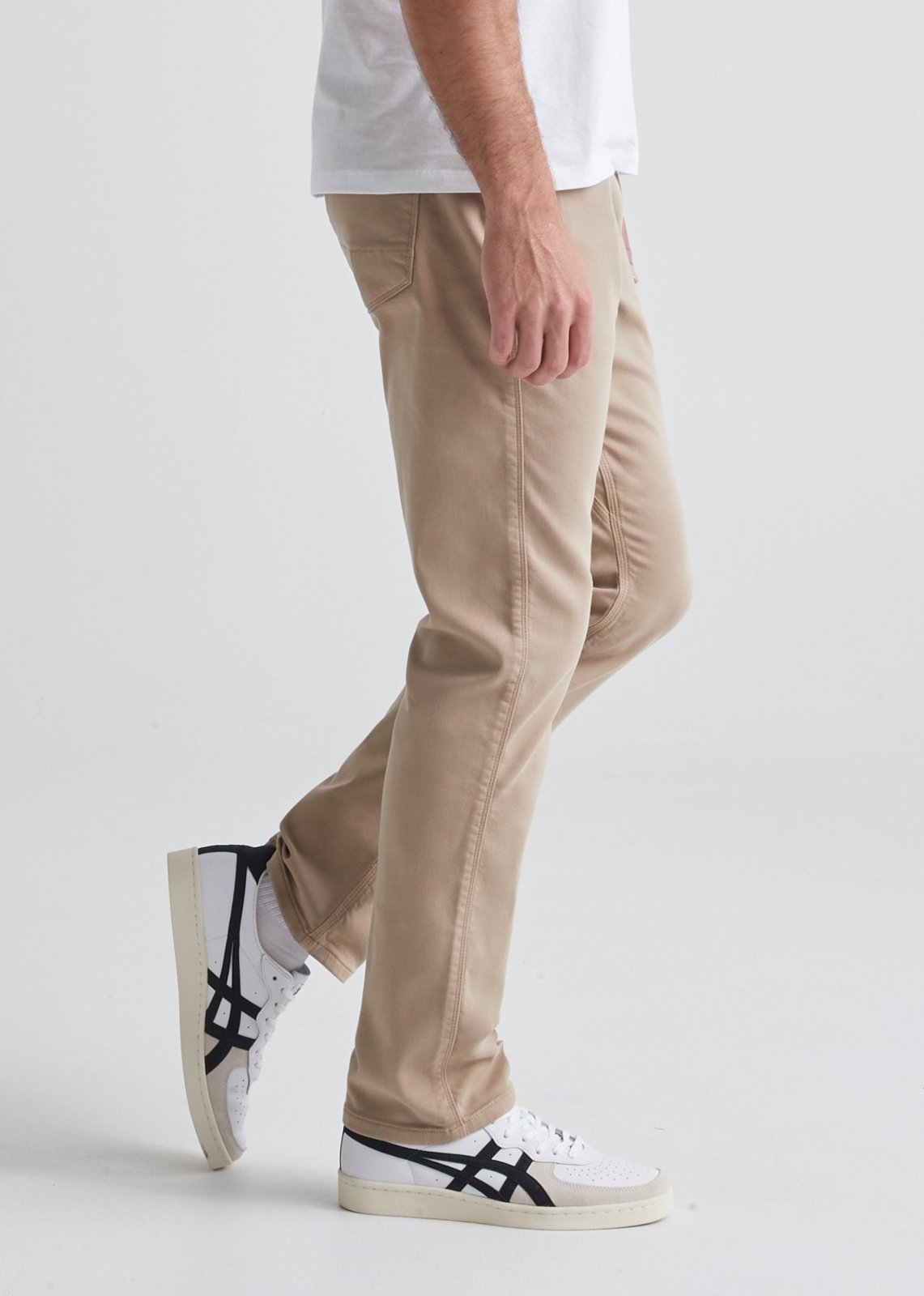 Men&#39;s Light Khaki Relaxed Fit Dress Sweatpant Side