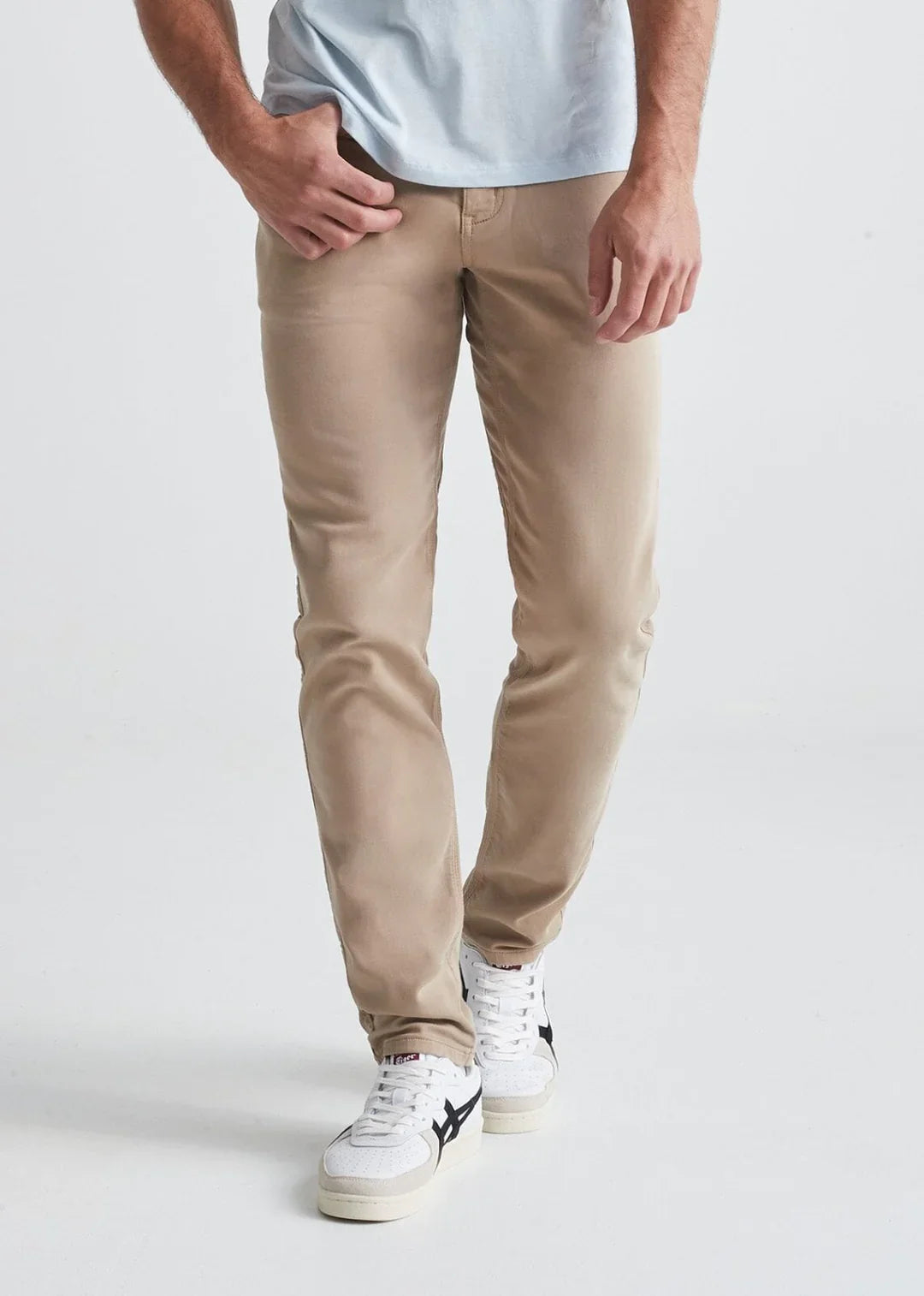 Men's Light Khaki Slim Fit Dress Sweatpant Front