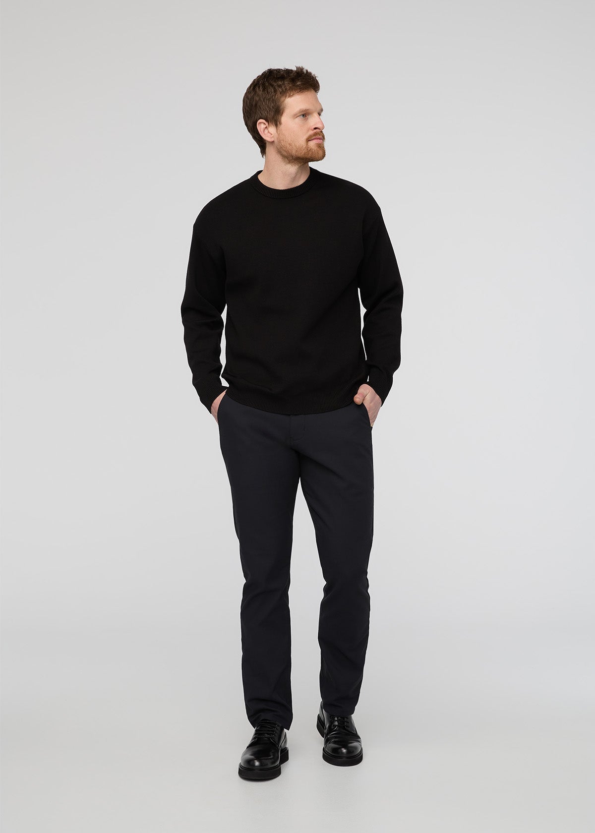 Nustretch Relaxed Taper Trouser Black
