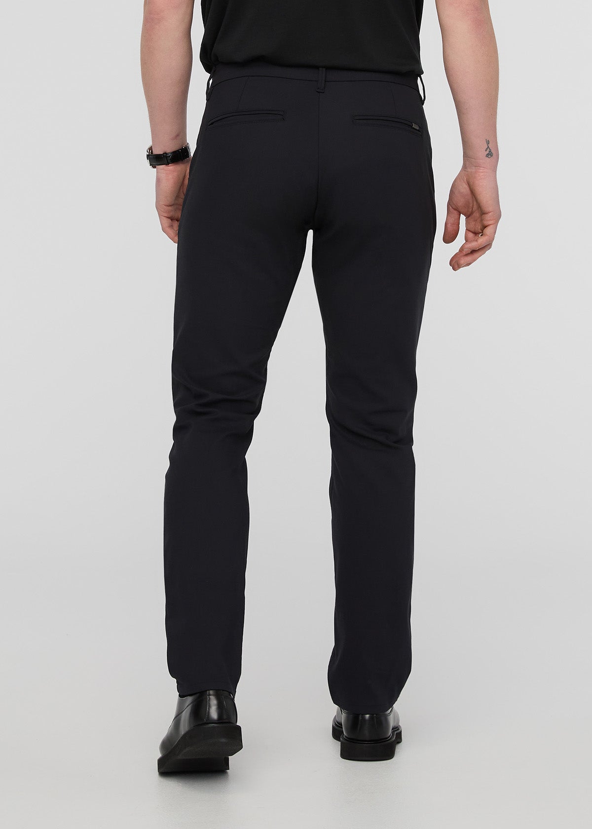 Nustretch Relaxed Taper Trouser Black