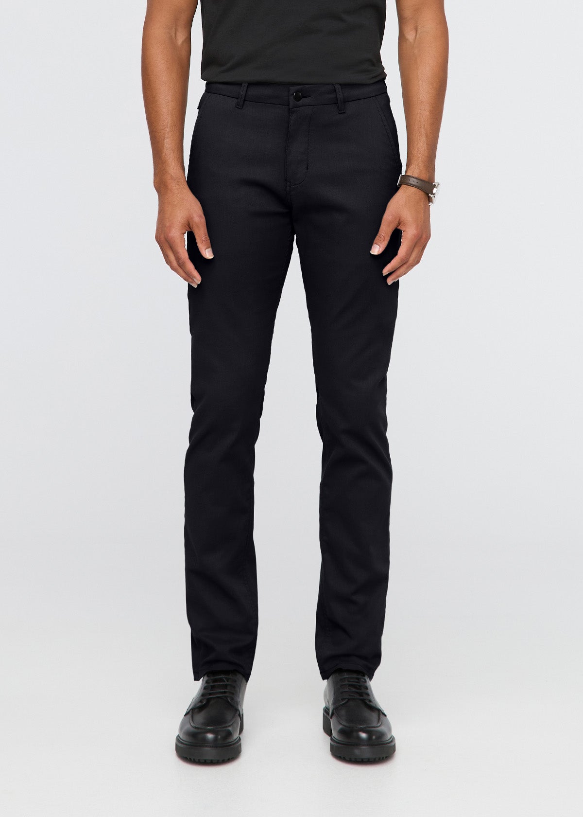 Nustretch Slim Straight Trouser Black