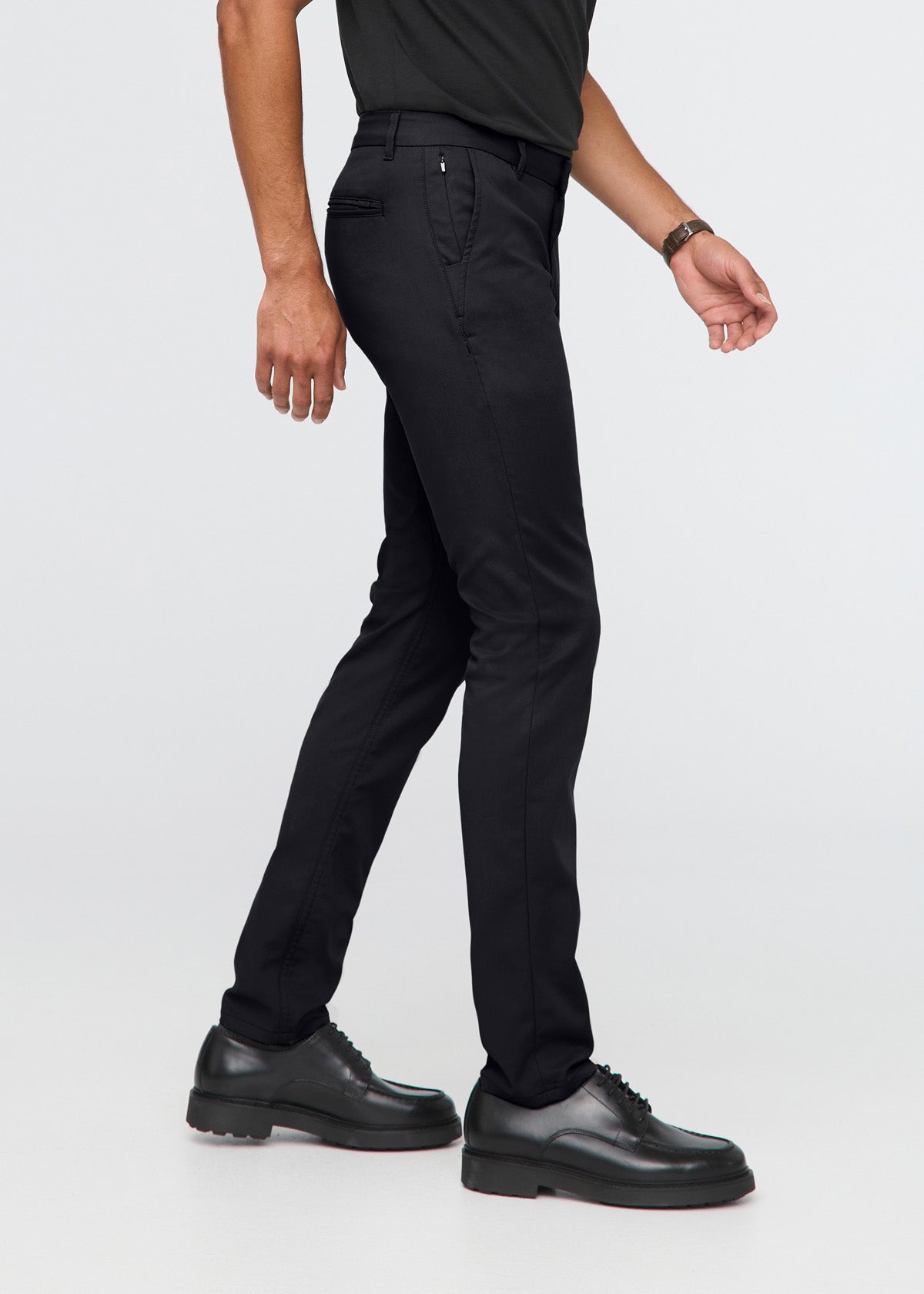 Nustretch Slim Straight Trouser Black