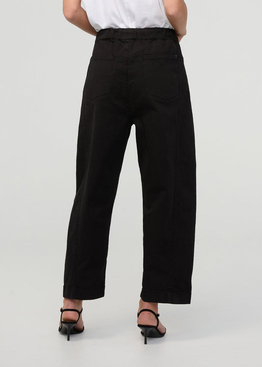 Duer | Flextwill Barrel Pull On Pant Black