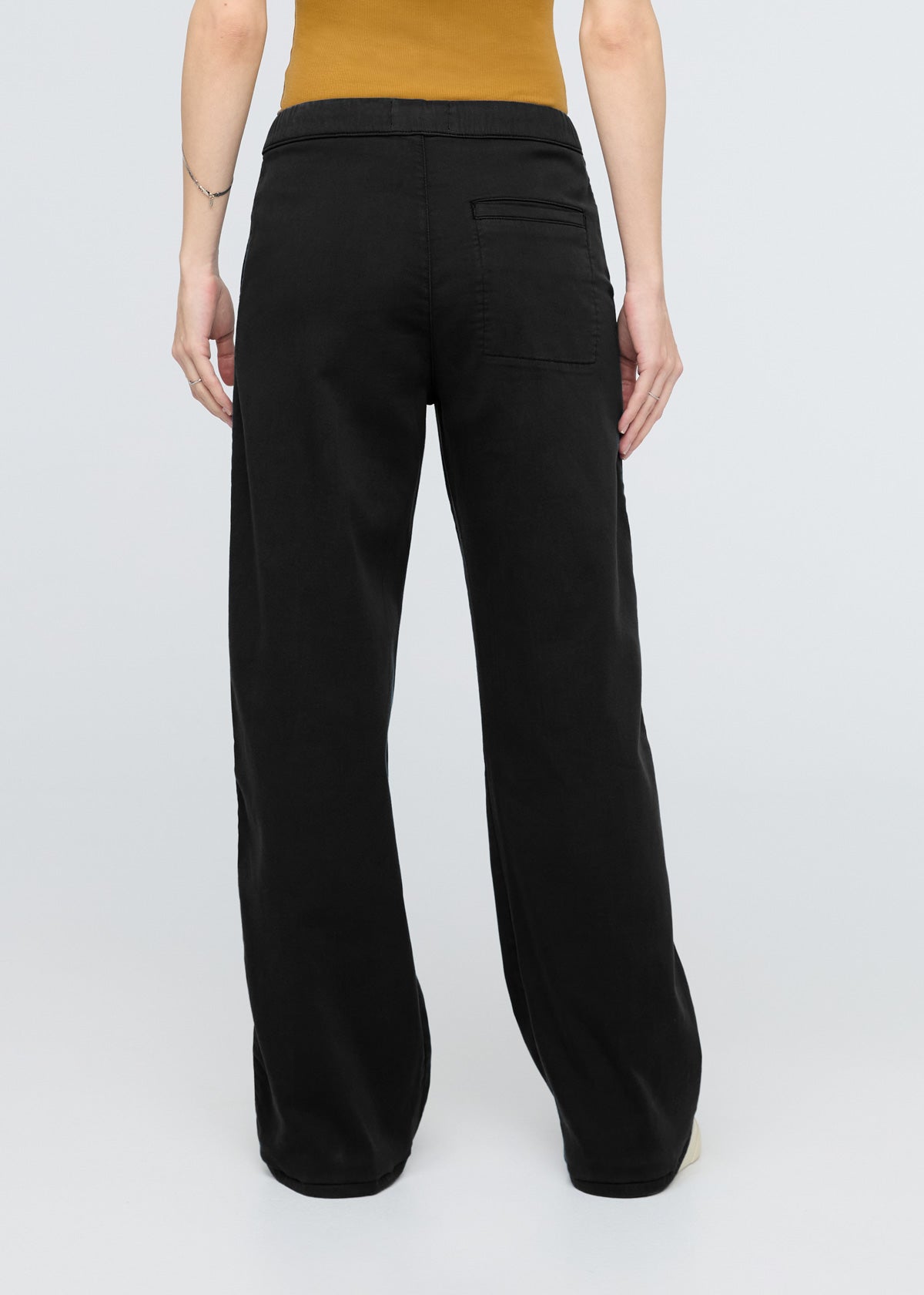 No Sweat Wide Leg Pant Black