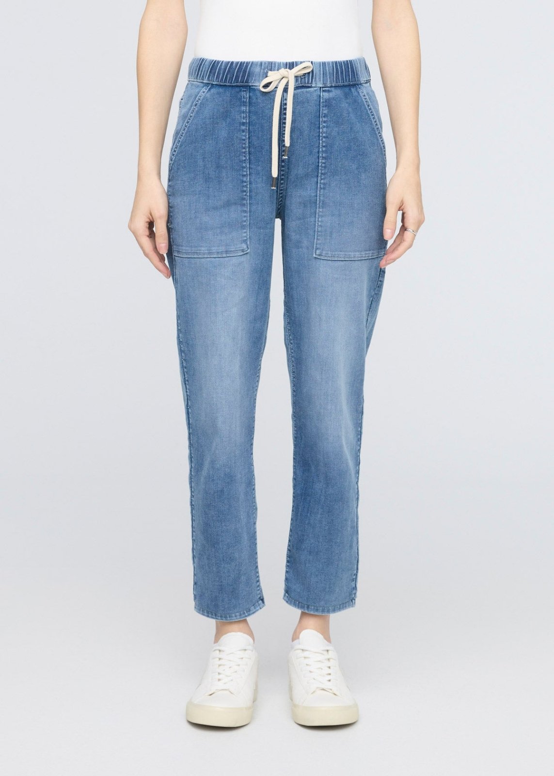 DUER Performance Denim Lite Harbour Pant - Light Stone