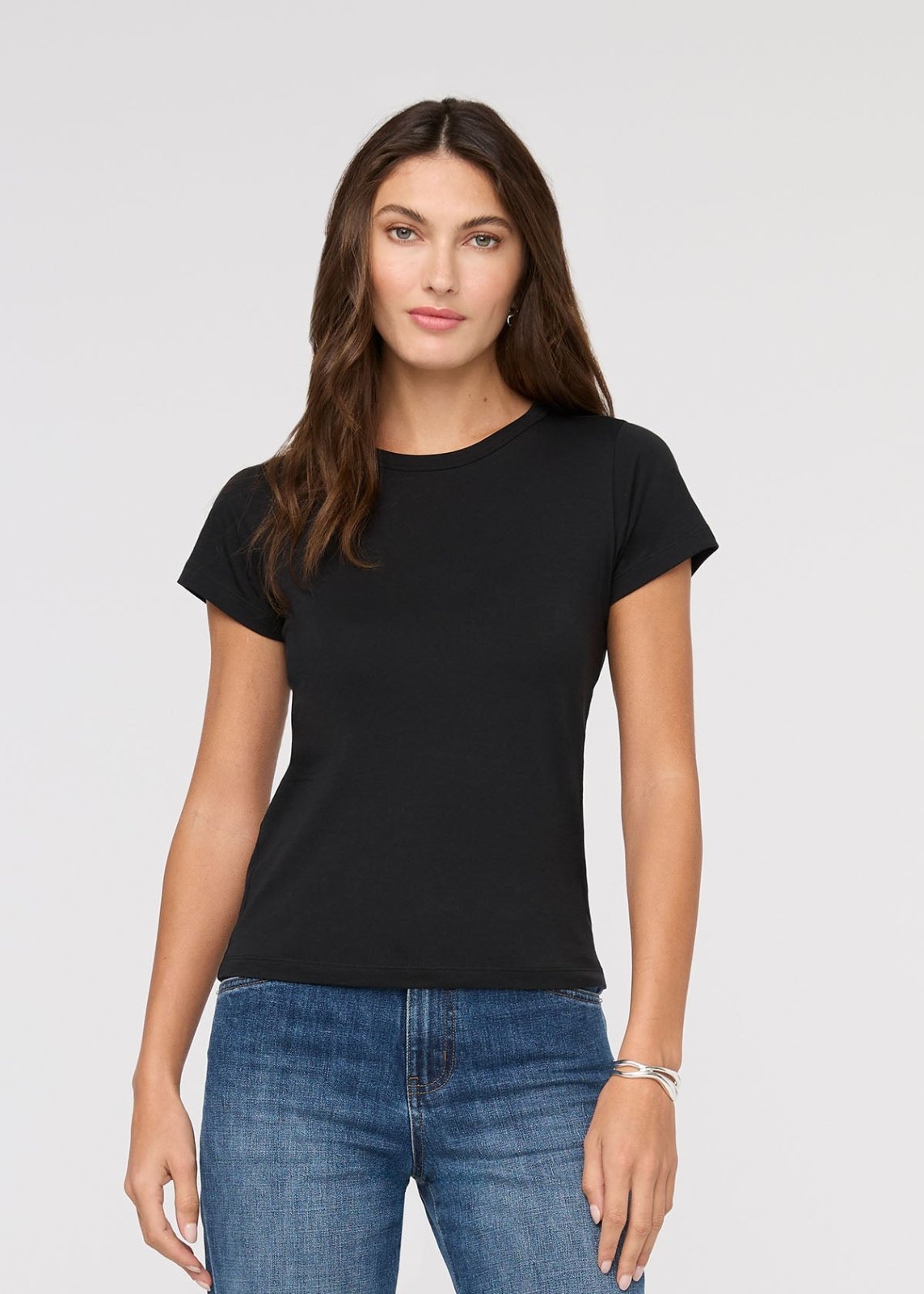 PurePima Slim Crew - Black | DUER