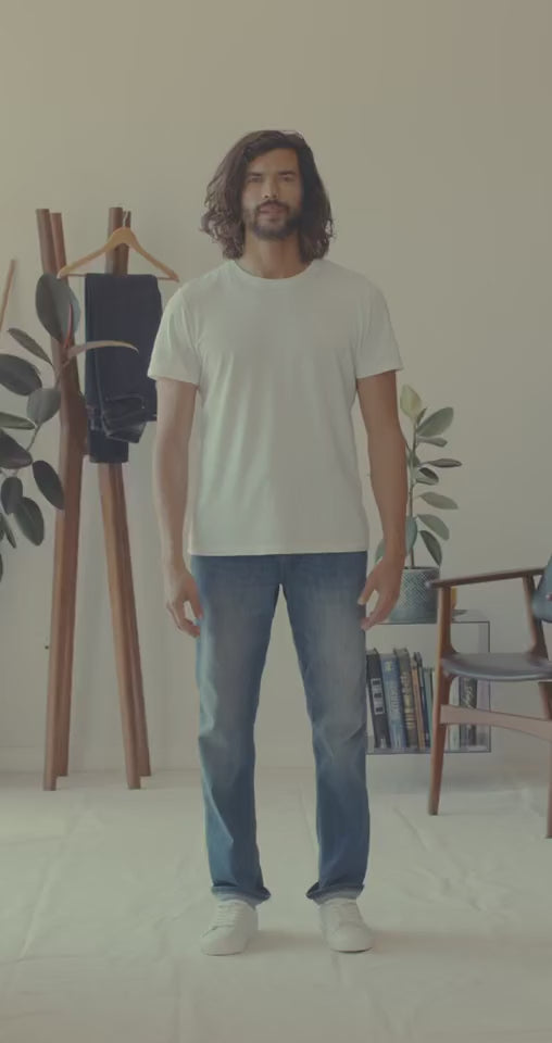 Men's Performance Denim Slim fit features video-with-sound